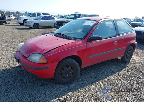 1996 Geo Metro Lsi из США, поврежденный, VIN 2C1MR2298T6765559